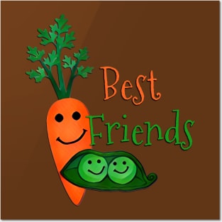Best Friends Peas and Carrots Posters and Art